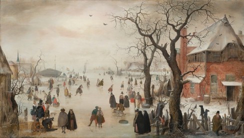 Winter Landscape with Skaters